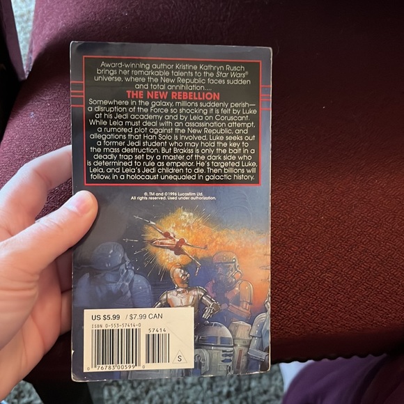 Paperback Book, Star Wars Legends, The New Rebellion, By Kristine Kathryn Busch - Picture 3 of 6